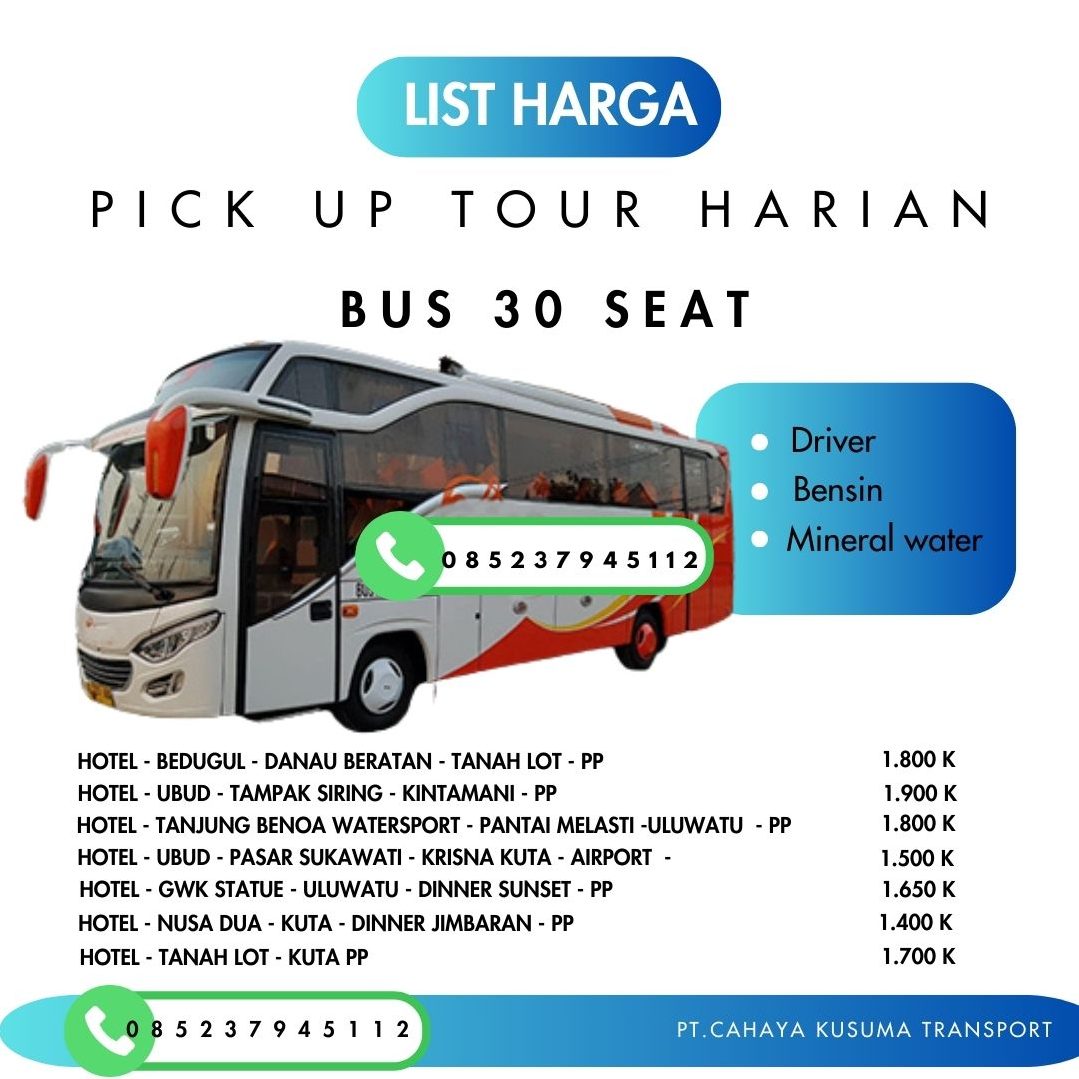 Interior Hiace Bali yang nyaman untuk perjalanan rombongan