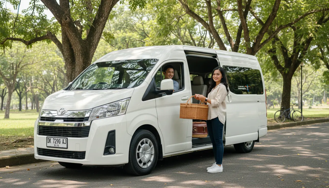 Hiace Premio Bali untuk private trip keluarga dan rombongan